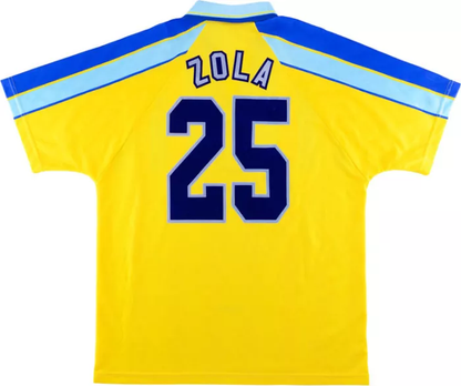 1996/1998 Chelsea Away Yellow Retro Football Shirt Coors