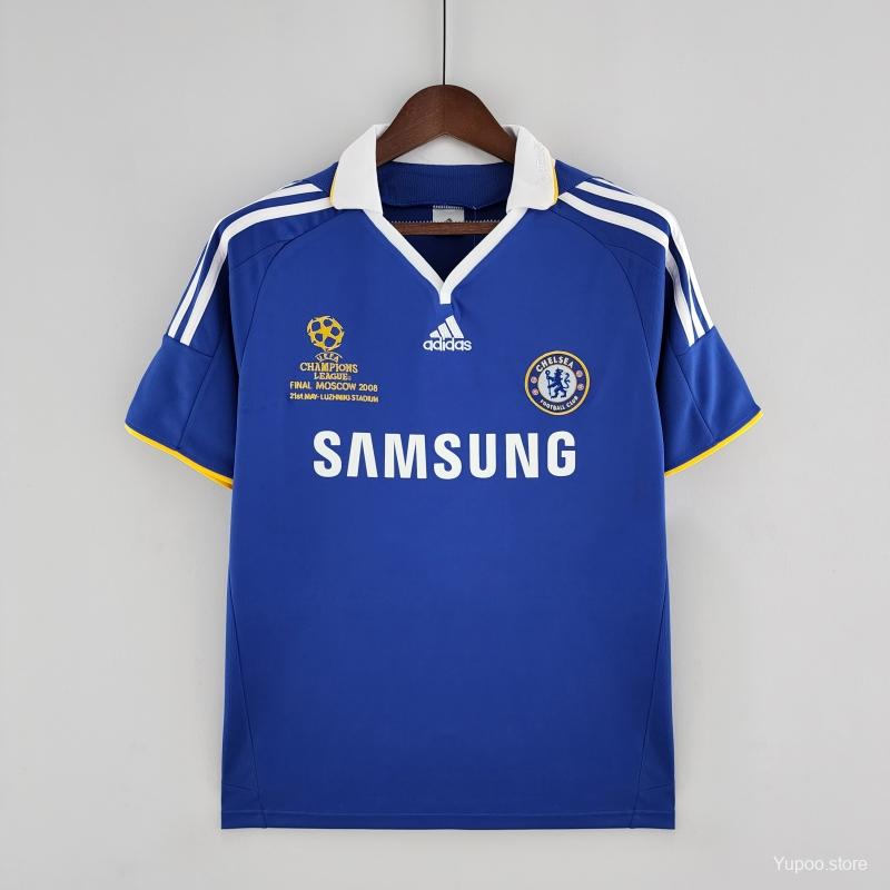 2008/2009 Chelsea Home Retro Shirt Champions League Final Moscow