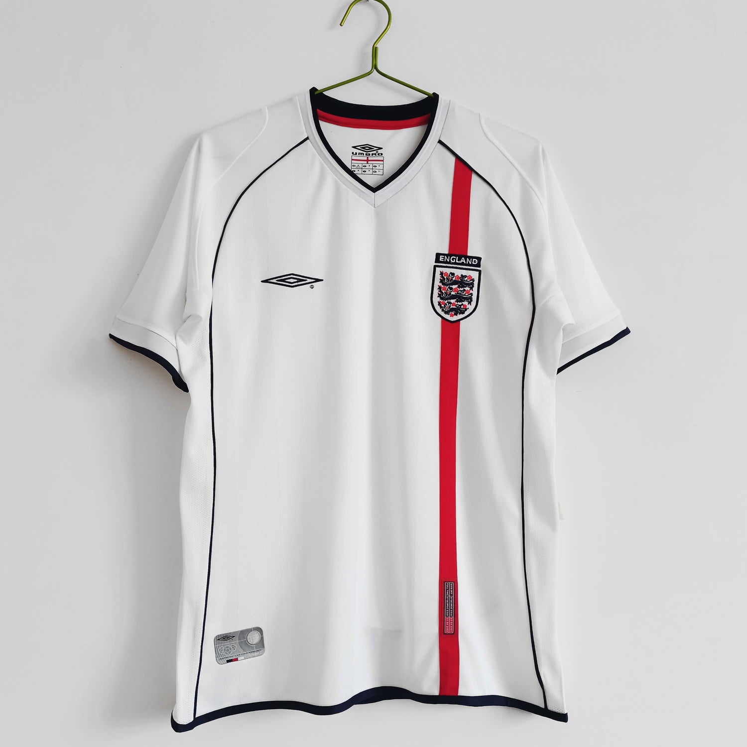 2002 England Home Retro Football Shirt World Cup