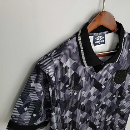 1990 England Third Retro Shirt Black Out