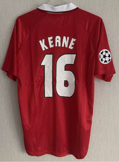 1999/2000 Manchester United Home Retro Football Shirt Champions League Final