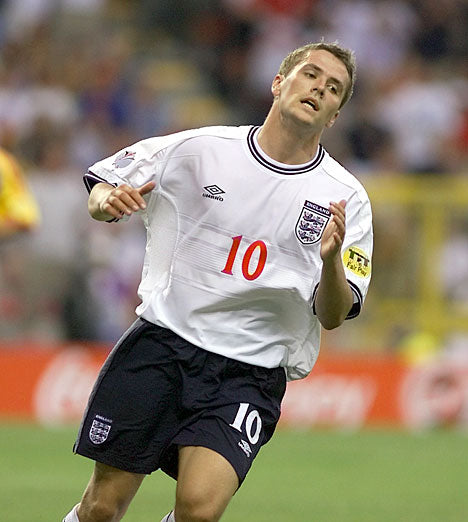 2000 England Home Retro Football Shirt Euro
