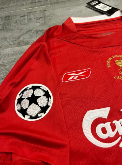 2004/2005 Liverpool Home Retro Football Shirt Champions League Final