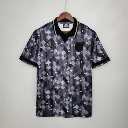 1990 England Third Retro Shirt Black Out