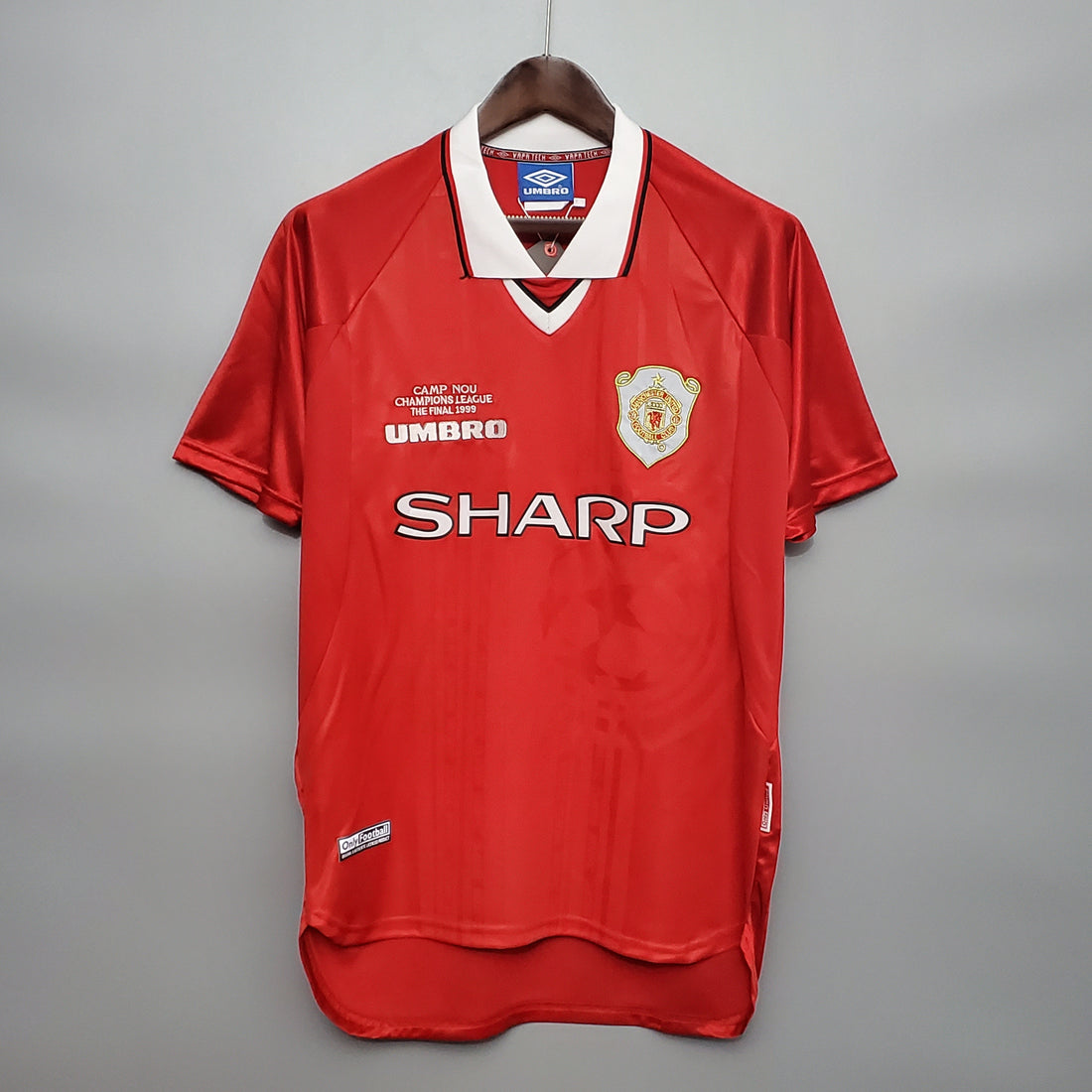 1999/2000 Manchester United Home Retro Football Shirt Champions League Final