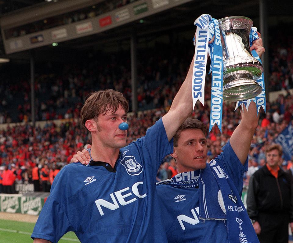 1994/1995 Everton Home Retro Football Shirt Fa Cup Final