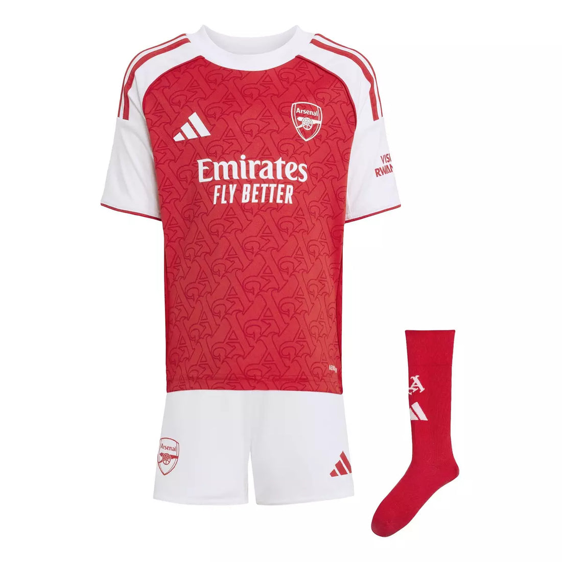 2025-26 Arsenal Kids Football Kit Home