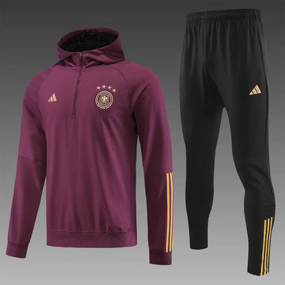 germany 23 24 red tracksuit hoodie