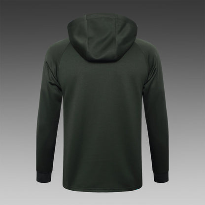 barcelona 23 24 dark green tracksuit with hat