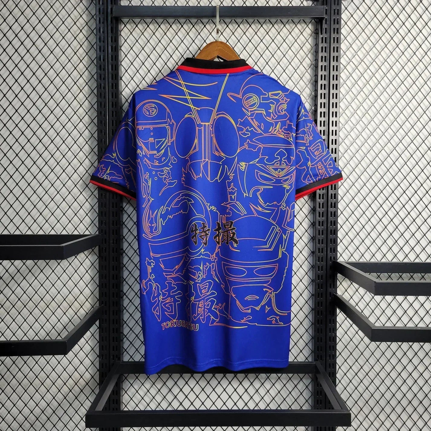 Camiseta de fútbol azul de Japón