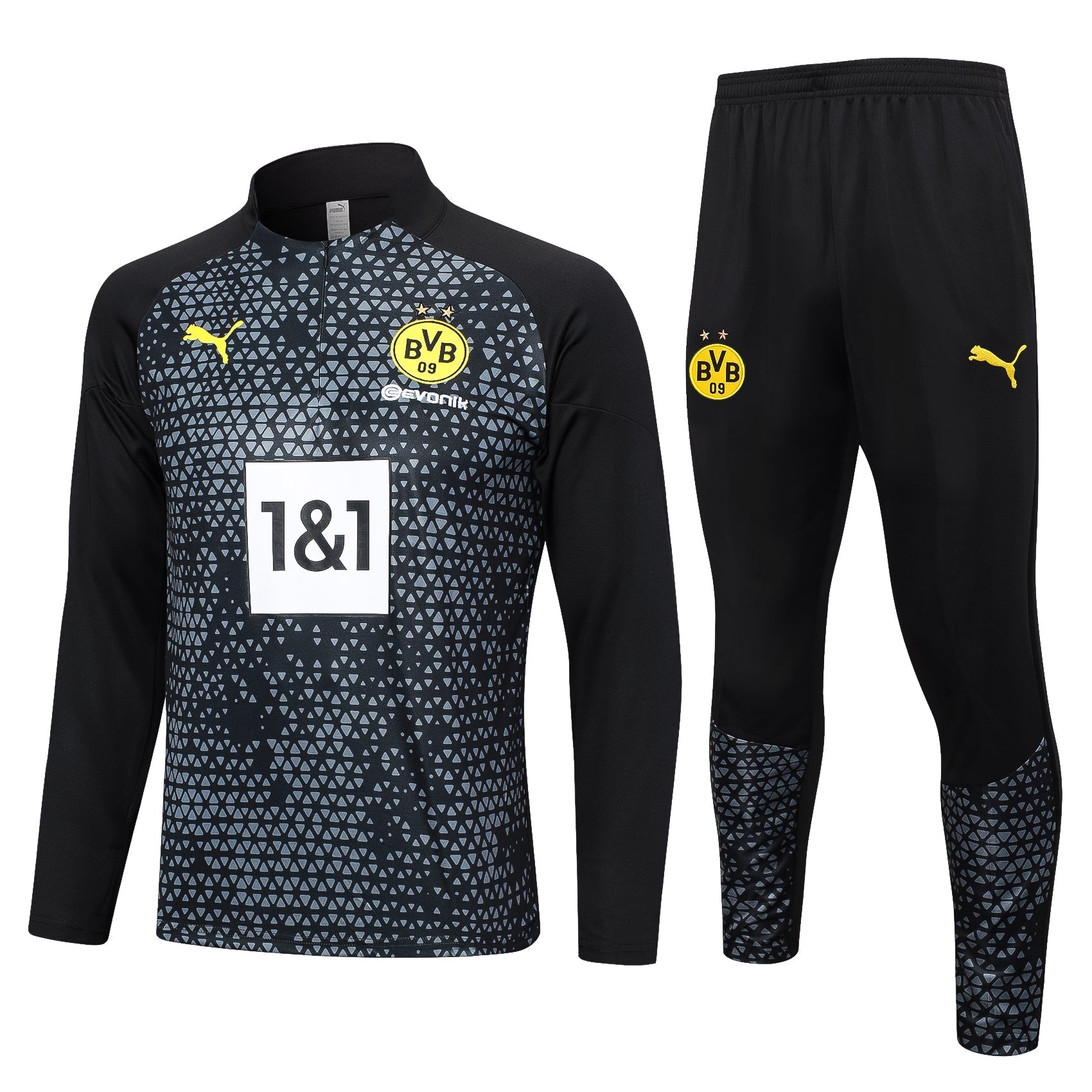 borussia dortmund 23 24 black tracksuit 1