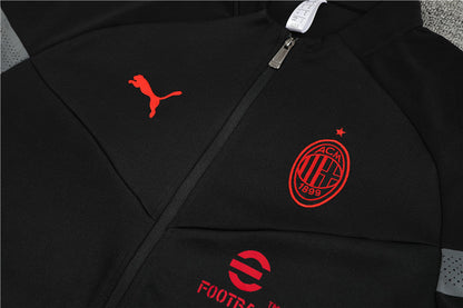 ac milan 22 23 black Football Tracksuit