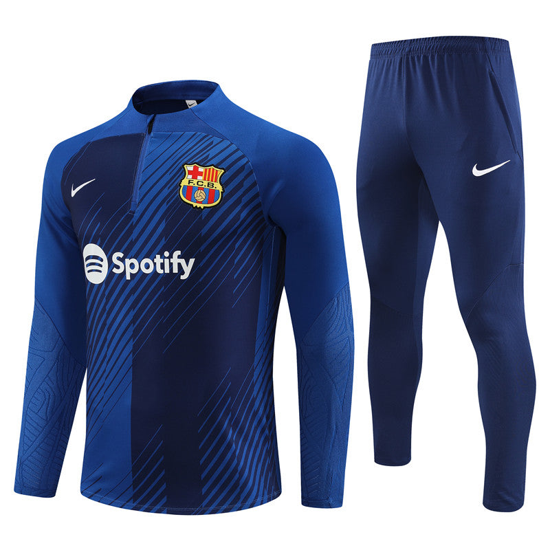 barcelona city 23 24 blue Football Tracksuit