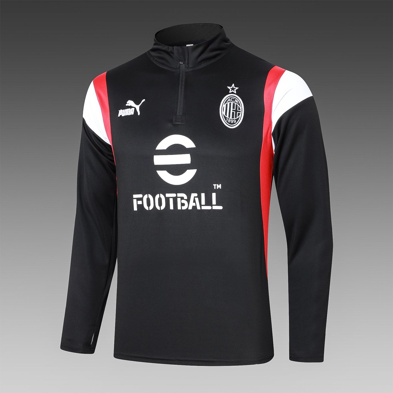 ac milan 23 24 black Football Tracksuit 2