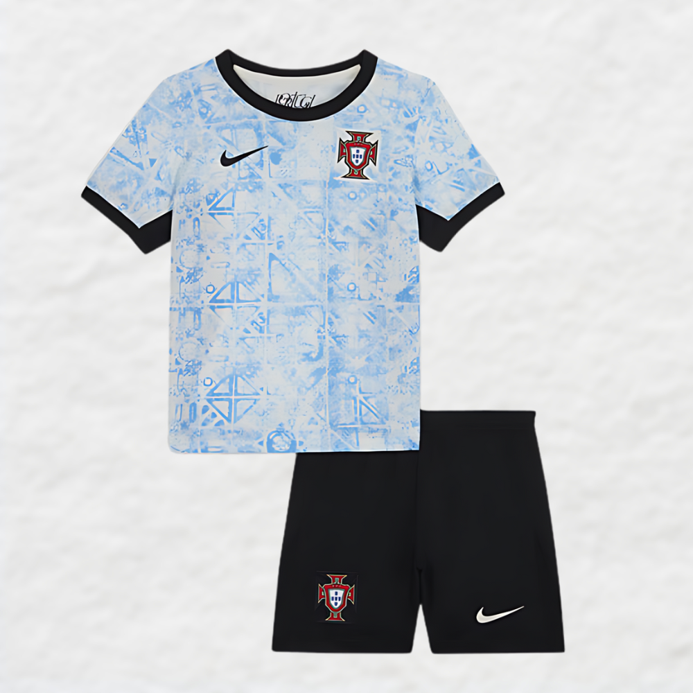 PORTUGAL EUROS 2024 AWAY KIDS FOOTBALL KIT