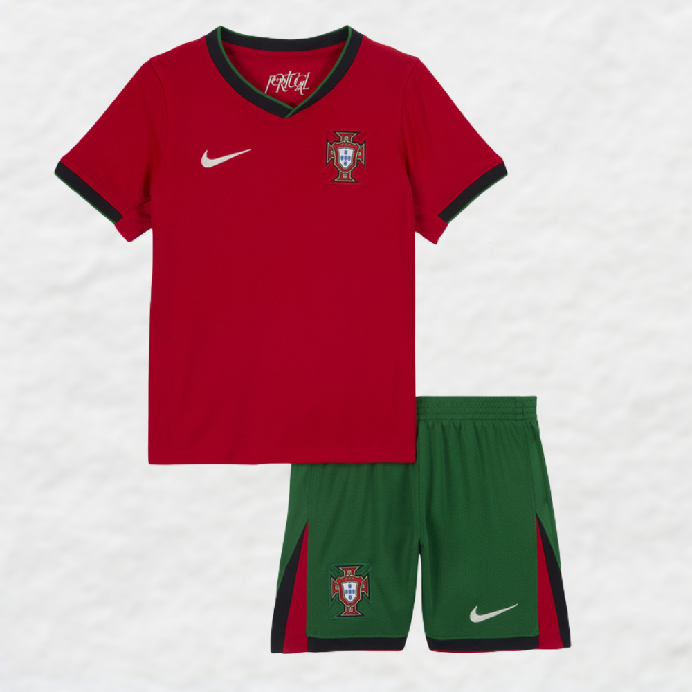 PORTUGAL EUROS 2024 HOME KIDS FOOTBALL KIT