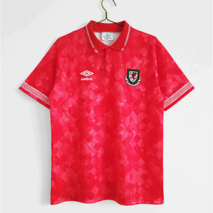 wales 91 92 retro home jersey