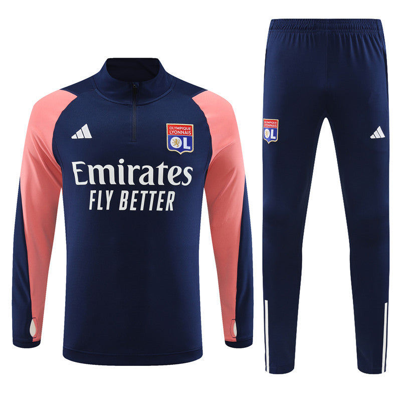 lyon 23 24 royal blue Football Tracksuit