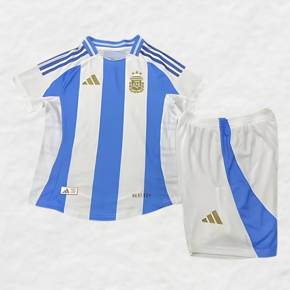 kids argentina copa 2024 home shirt