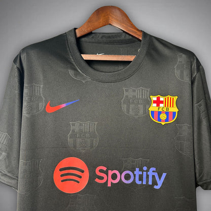 fc barcelona noir camp shirt
