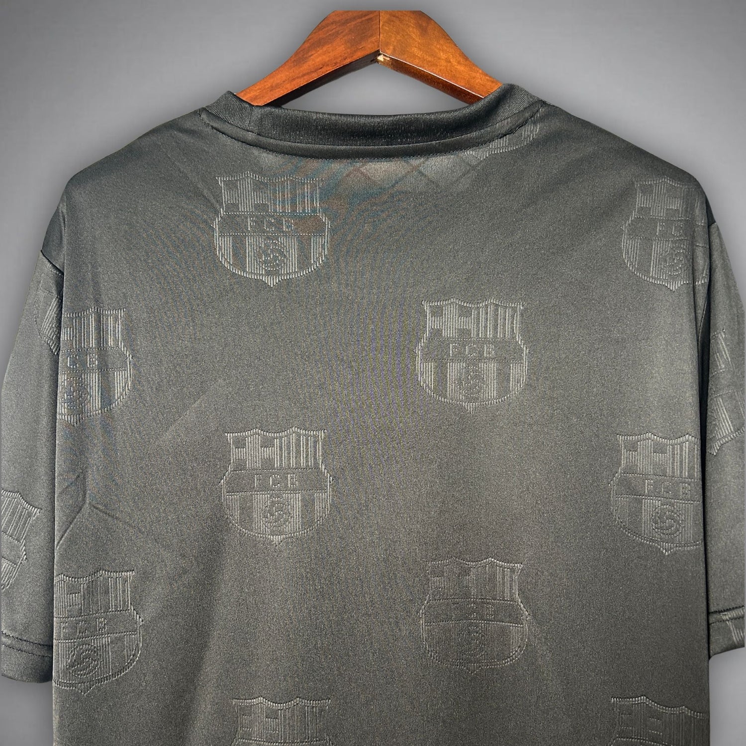 fc barcelona noir camp shirt