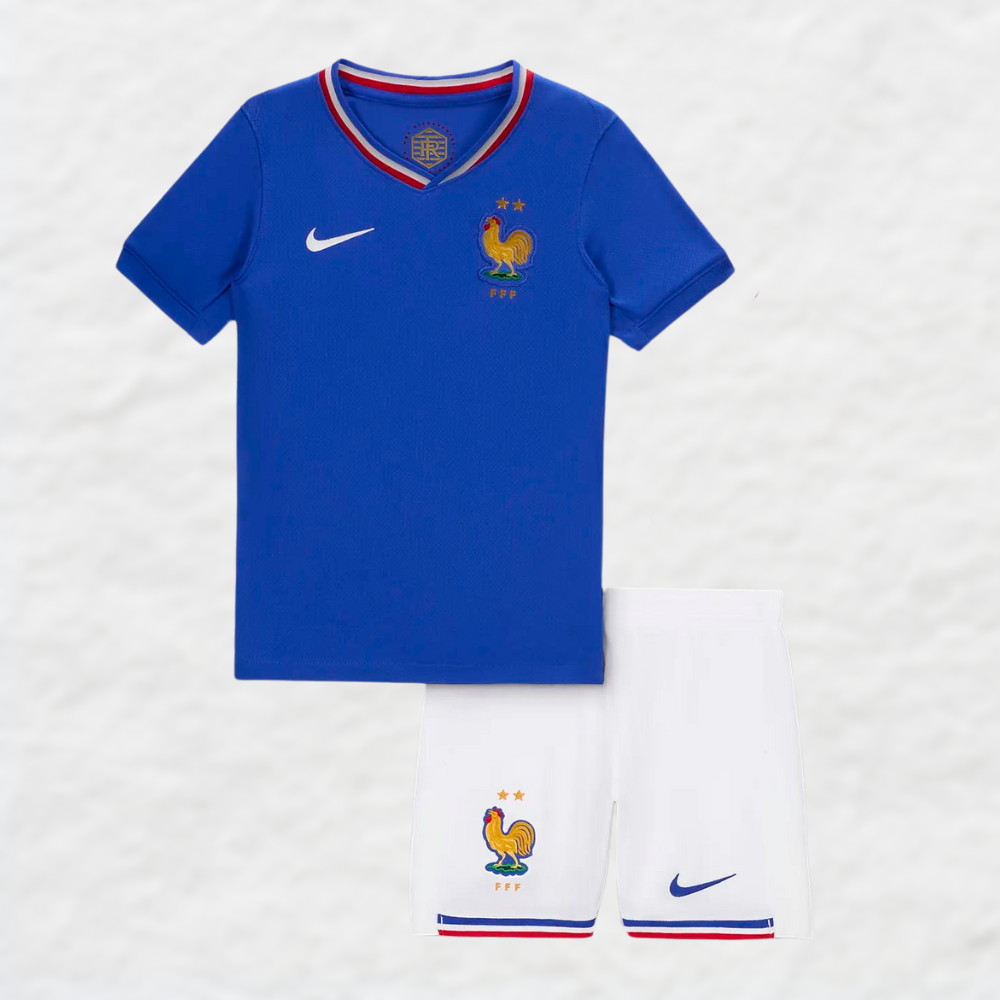 FRANCE EUROS 2024 HOME KIDS FOOTBALL KIT