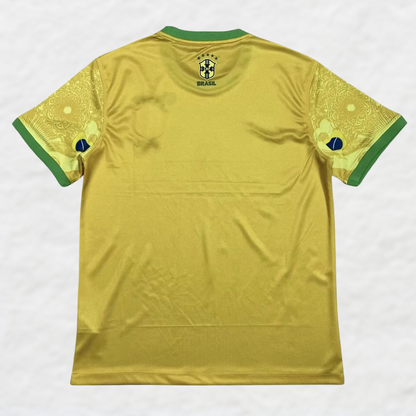 brazil 2024 25 yellow jesus christ the redeemer special edition shirt