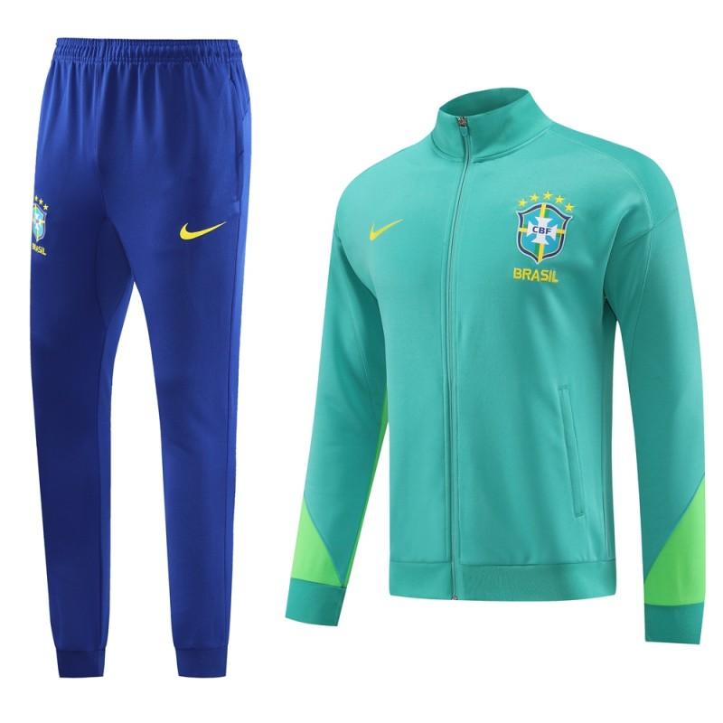 brazil 23 24 green Football Tracksuit