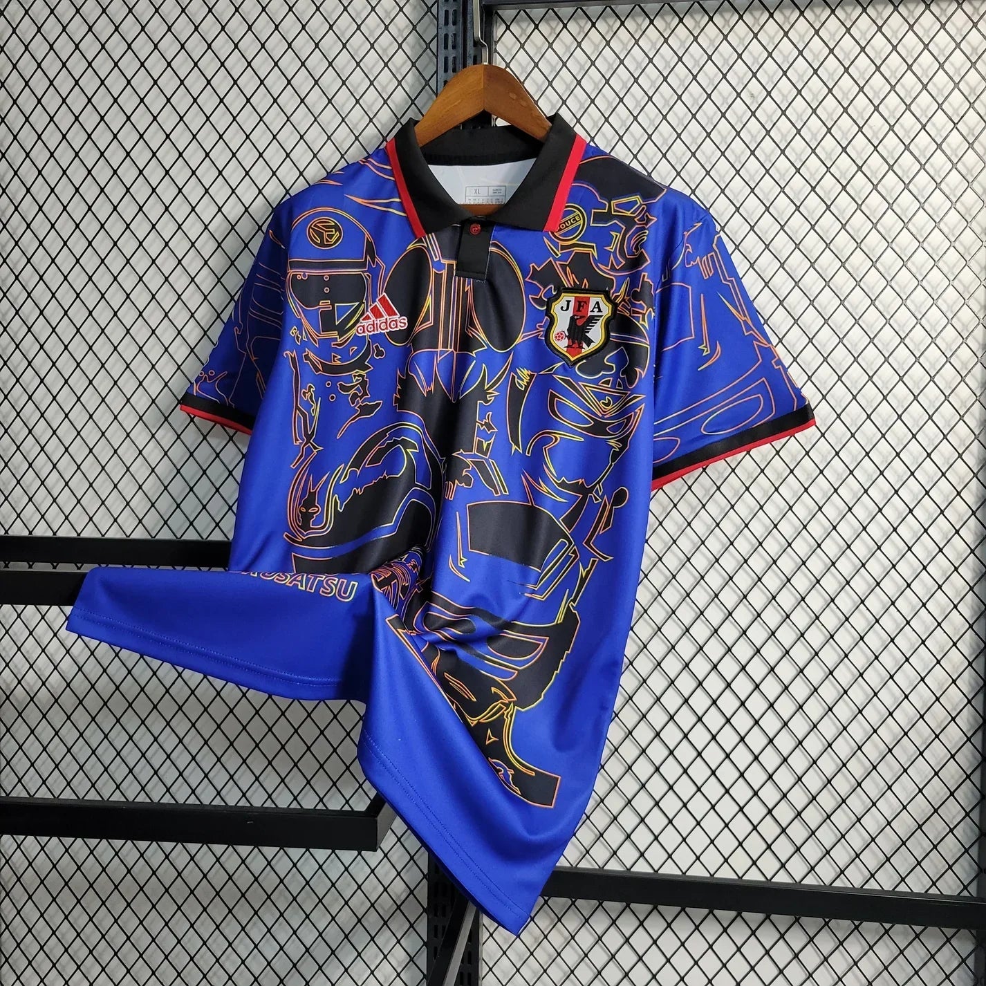 Camiseta de fútbol azul de Japón