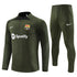 barcelona 23 24 army green Football Tracksuit