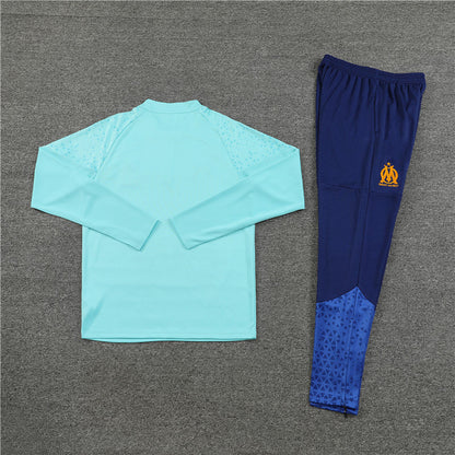 marseille 23 24 light blue Football Tracksuit