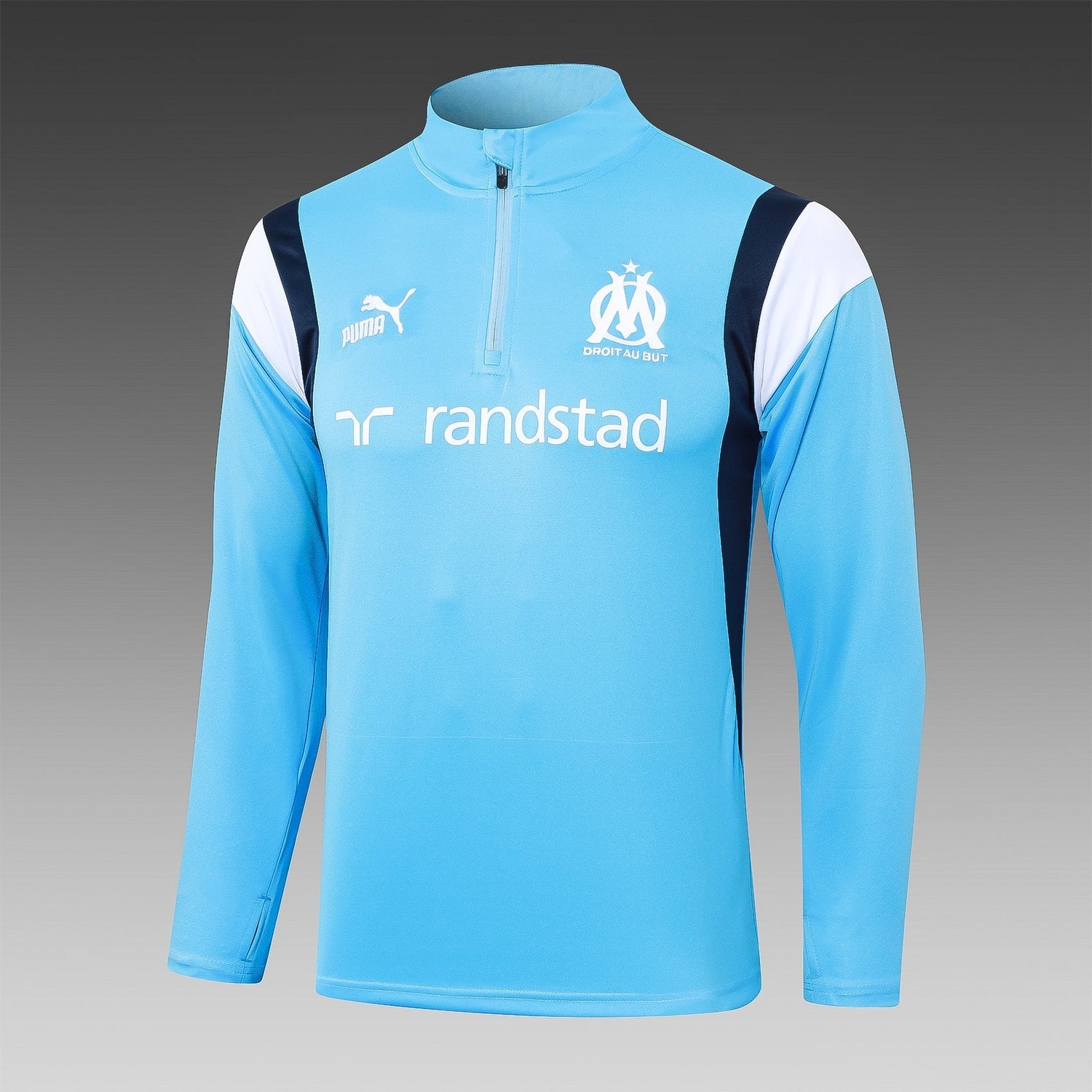 marseille 23 24 sky blue Football Tracksuit