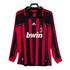 2007-08 AC Milan Retro Long Sleeve Shirt-Home