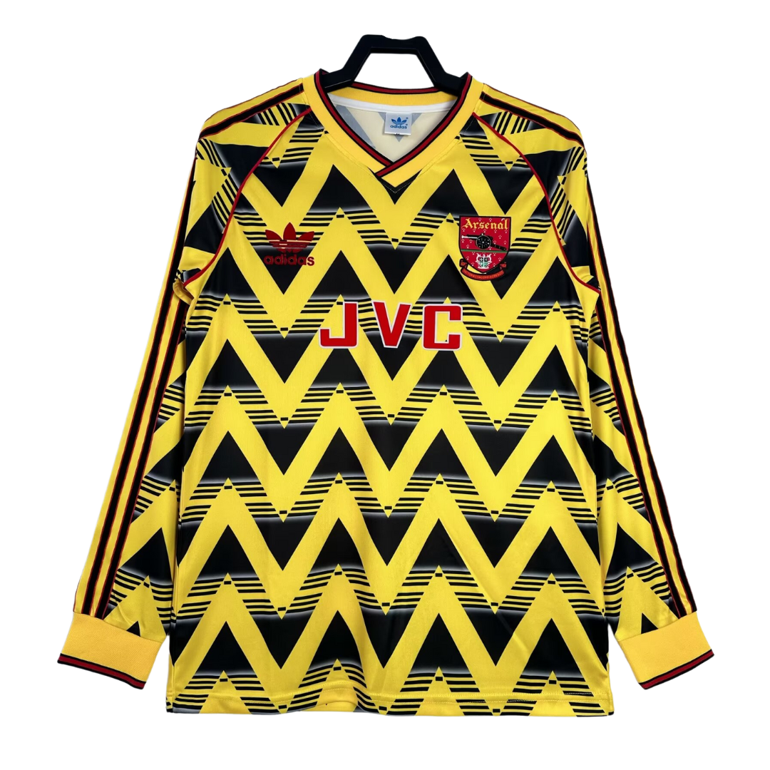 1991-93 Arsenal Retro Long Sleeve Shirt-Away