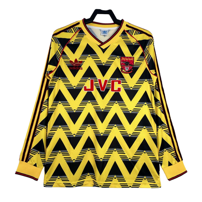 1991-93 Arsenal Retro Long Sleeve Shirt-Away