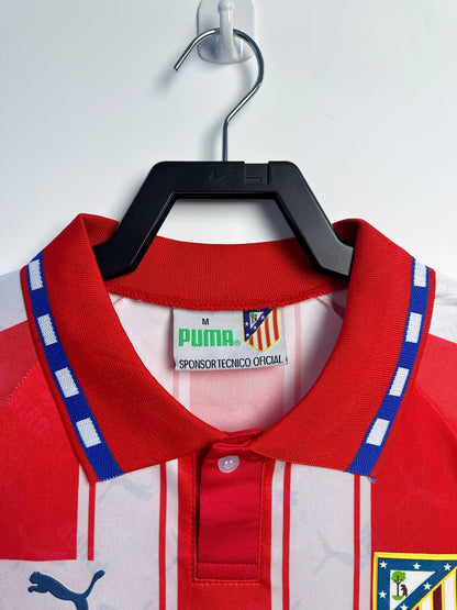 1994-95 Athletico Madrid Retro Long Sleeve Shirt-Home