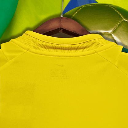 BRAZIL X STUSSY Concept Football Kit (2002 World Cup Retro) from the back close up