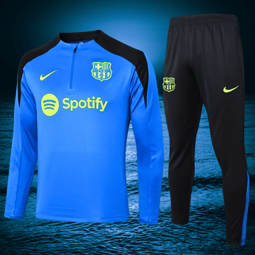 Barcelona Tracksuit 24/25 - Blue Football Tracksuit