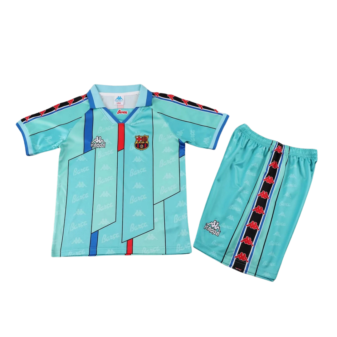 1996-1997 FC Barcelona Away Kids Football Kit
