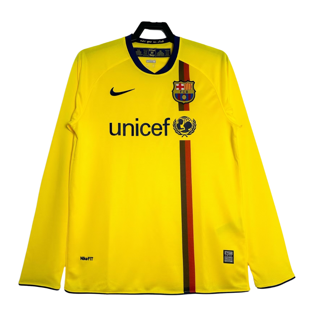 2008-09 Barcelona Retro Long Sleeve Shirt-Away
