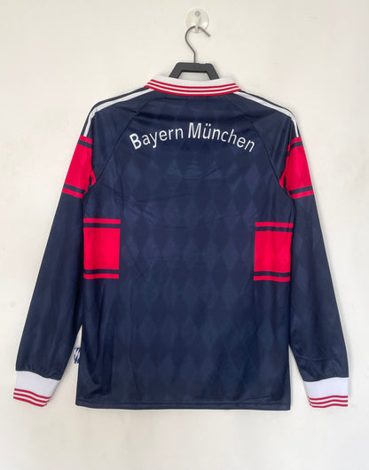 1997-99 Bayern Munich Retro Long Sleeve Shirt-Away