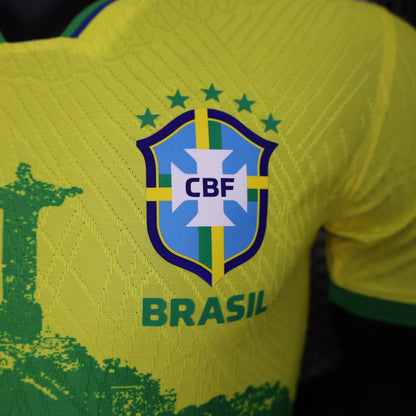 Brazil Rio De Janeiro Special Edition football Kit shirt t-shirt soccer jersey t-shirt from the front logo