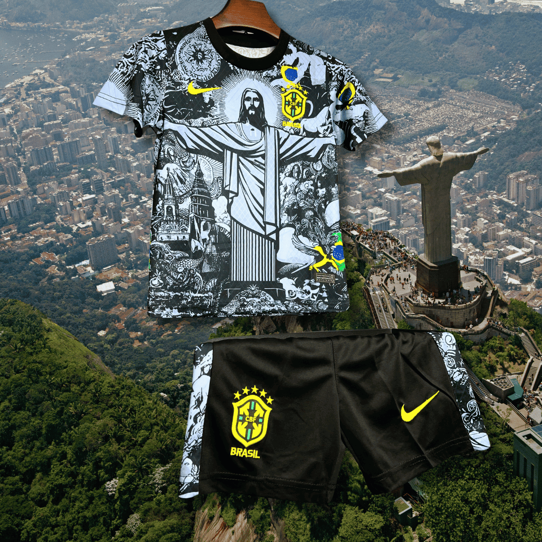 Brazil X Jesus Christ 24 25 | Special Edition Kids Football Kit