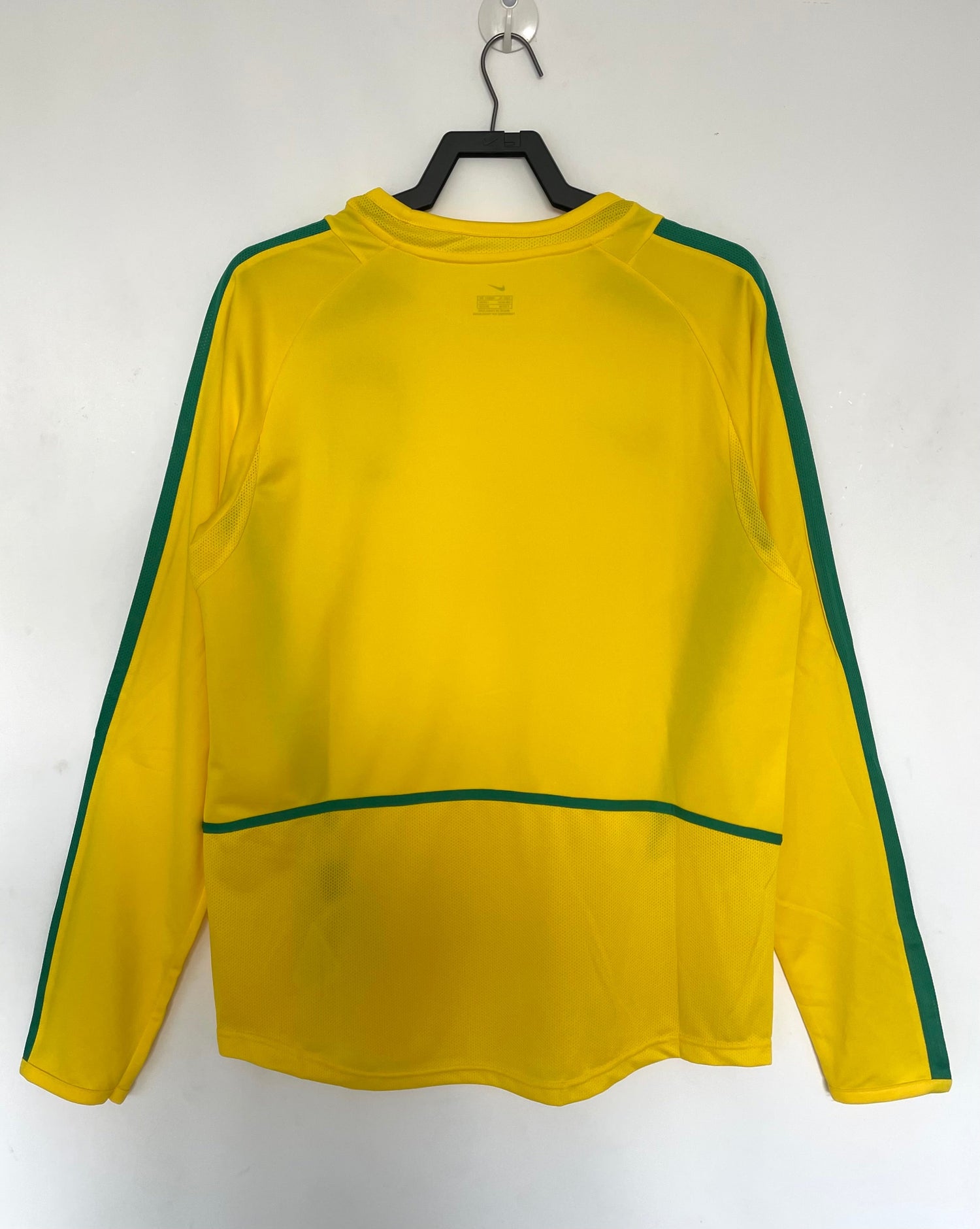 2002 Brazil Retro Long Sleeve Shirt-Home