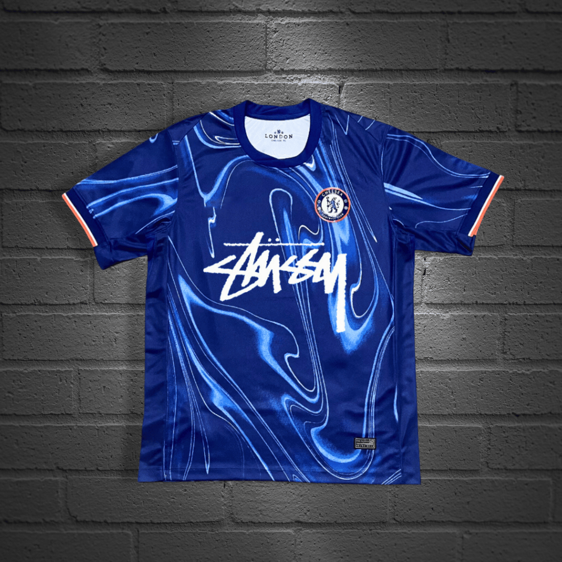 Camiseta de fútbol local Chelsea x Stussy 24/25