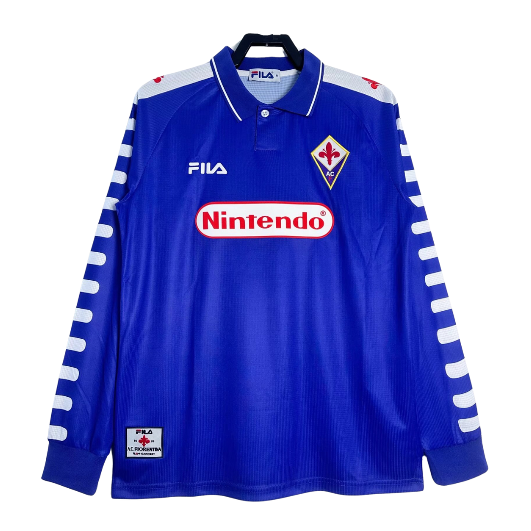 1998-99 Fiorentina Retro Long Sleeve Shirt-Home