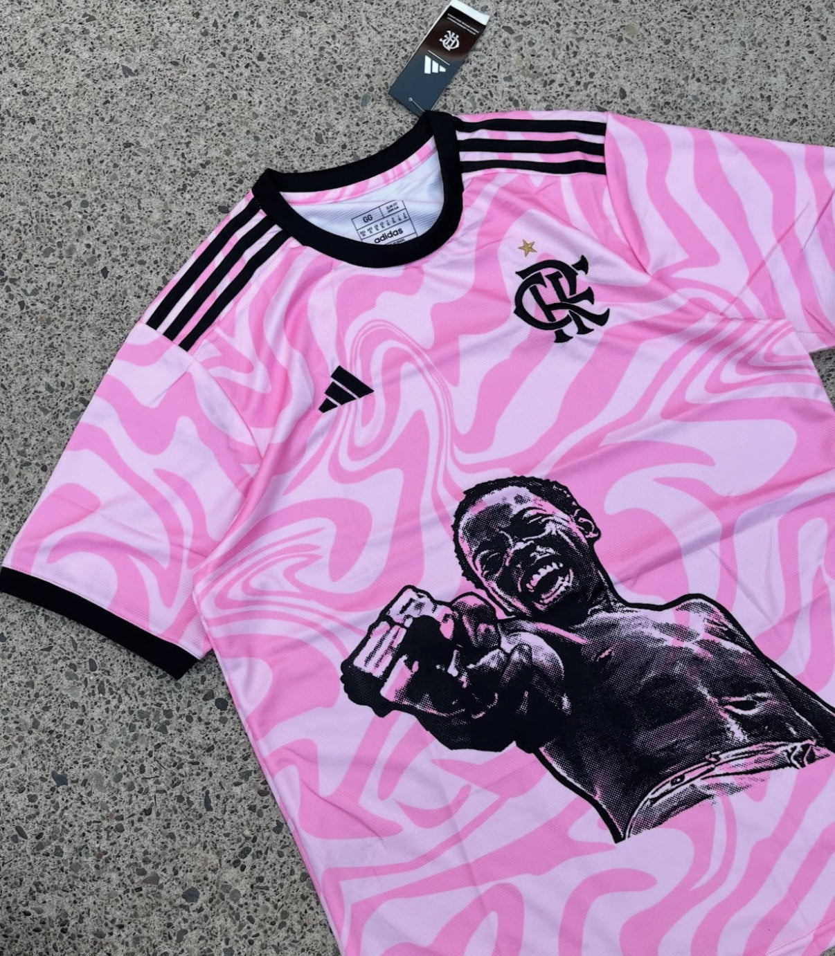 flamengo city of god ze pequeno shirt pink limited edition