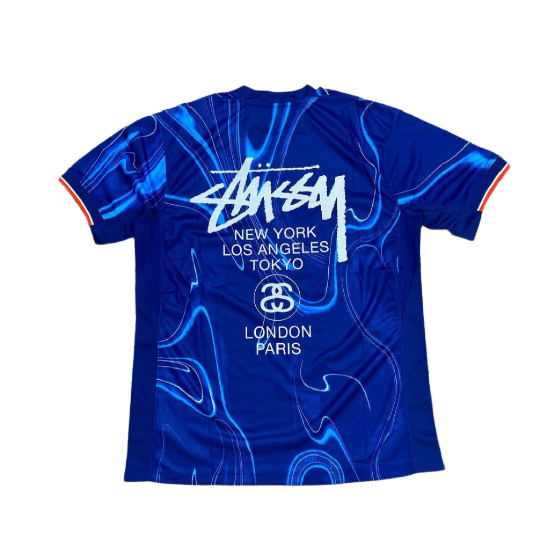 chelsea x stussy 24 25 home football kit