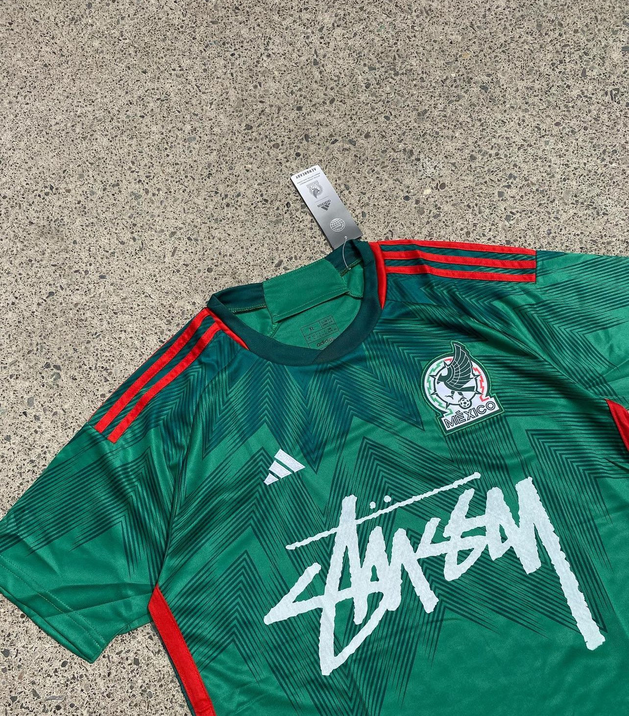 23 24 mexico x stussy special edition football jersey