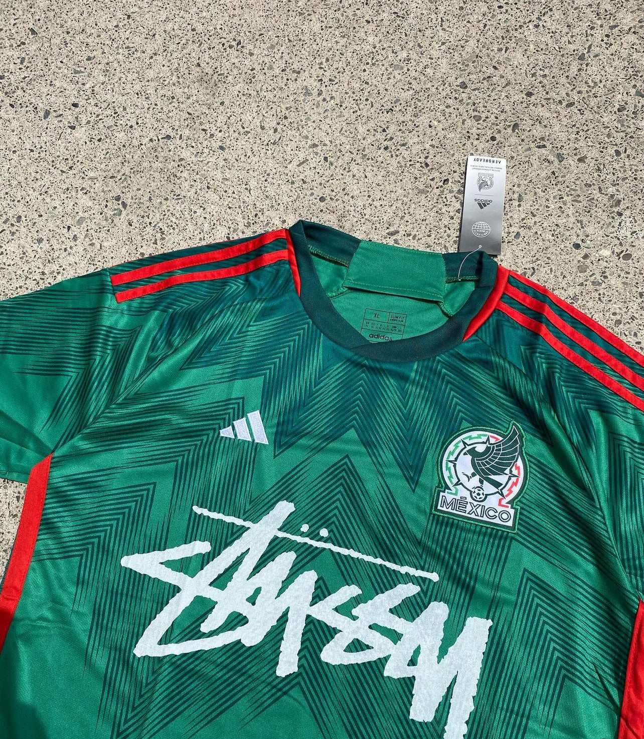 23 24 mexico x stussy special edition football jersey